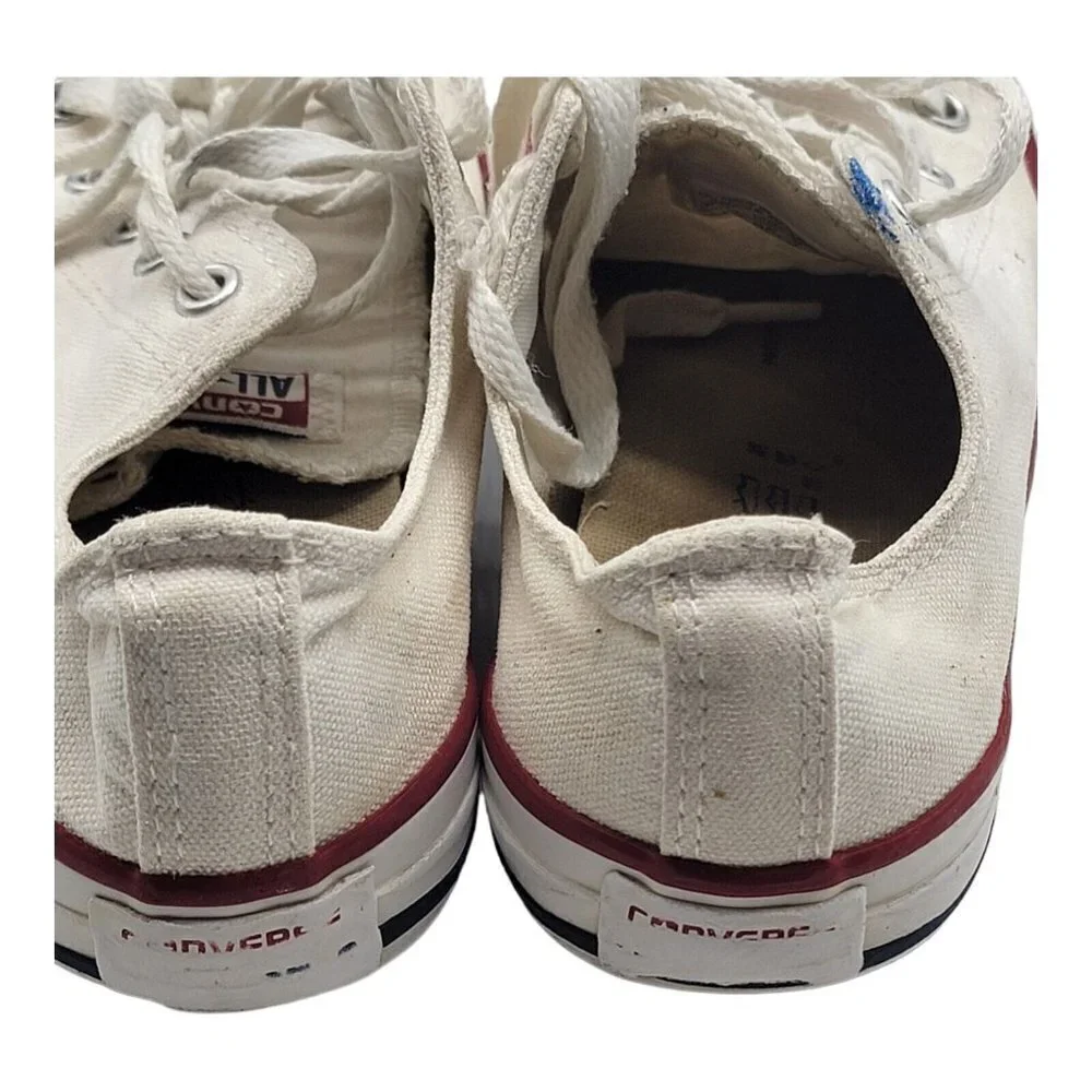 Converse Chuck Taylor All Star Kids 3 OX Skate Shoes White Red 3J256 Lace Up